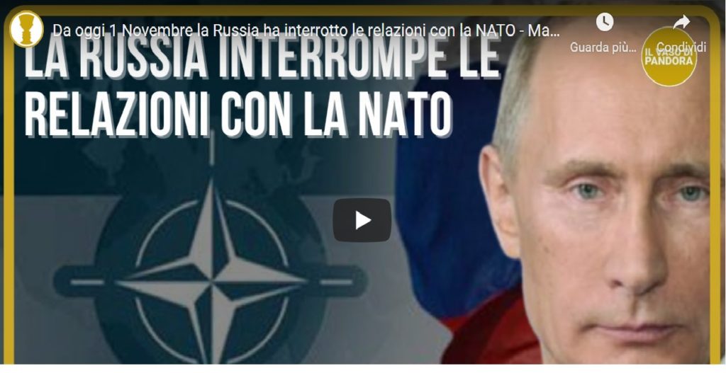 Marco Ghisetti al Vaso di Pandora | La Russia interrompe le relazioni con la NATO (1.11.2021)