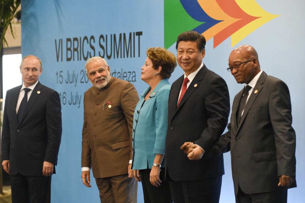 BRAZIL-BRICS-ROUSSEFF-XI-MODI-PUTIN-ZUMA