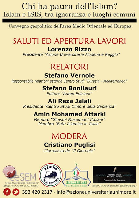 A Modena (24.4.2016) - Chi ha paura dell'Islam?