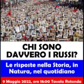 #SaveTheDate | 9 maggio 2022 | "Chi sono davvero i russi?" - Tavola Rotonda online