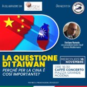 #SaveTheDate | 16 novembre 2022 | Modena (Mo) |"La Questione di Taiwan. Perché per la Cina è Così Importante?" (aggiornato con foto)