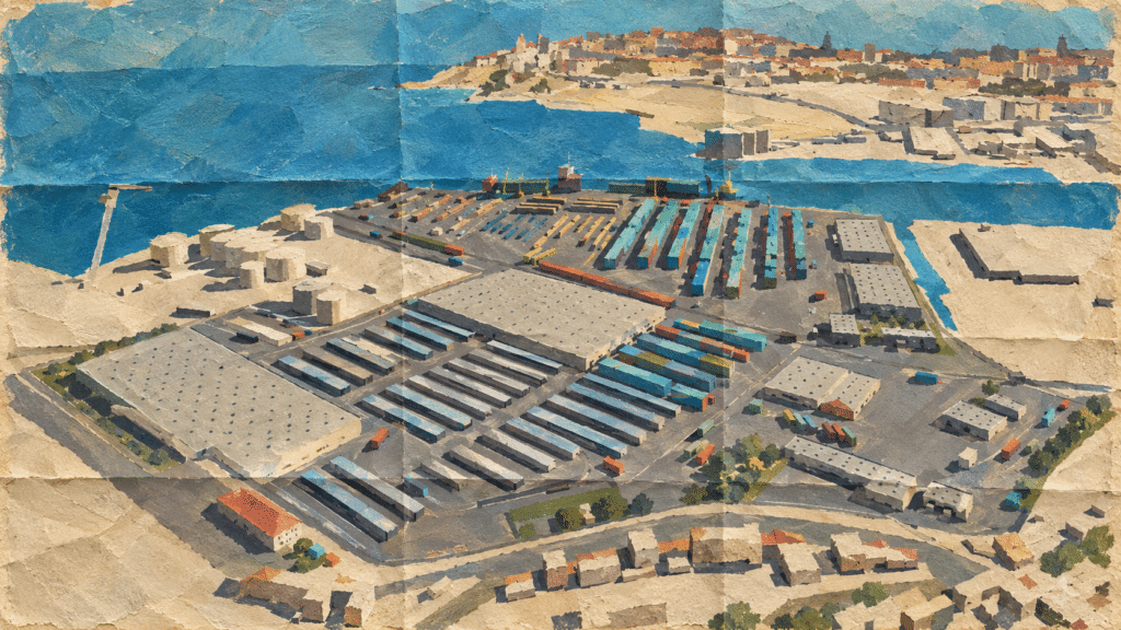 Folded Paper Harbor Port